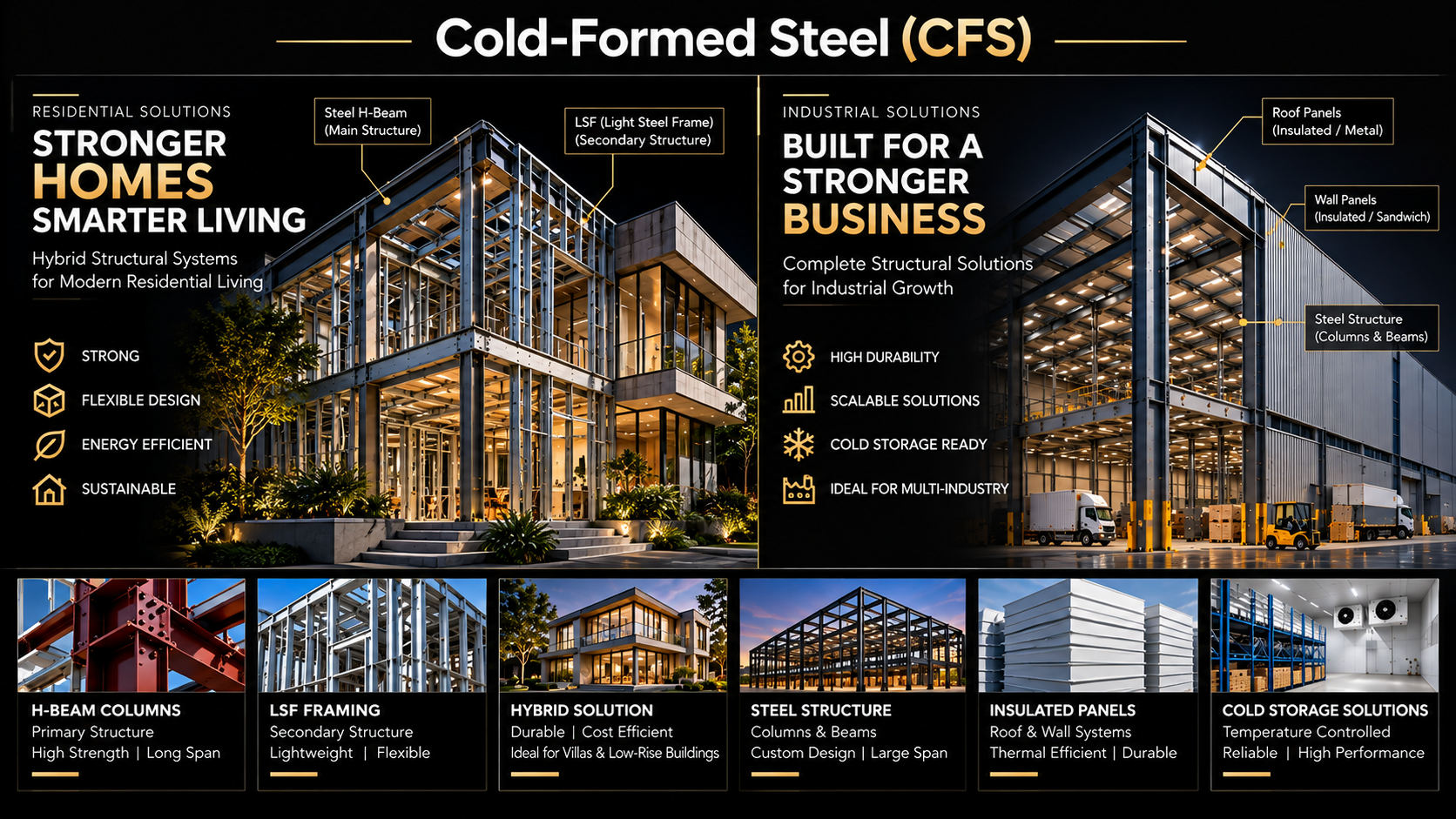 Cold-Formed Steel CFS and steel structure solutions in Toronto by Exim Gate Group